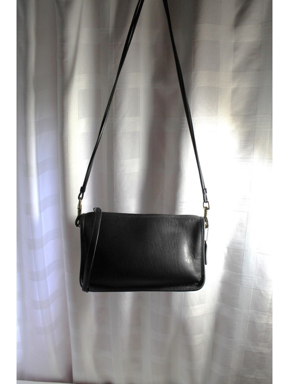 Vintage COACH #9455 Basic Bag Bonnie Cashin Black Leather 1980s-90s
